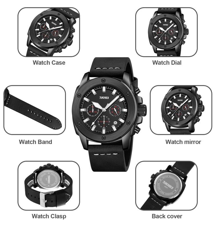 RELOJ SKMEI 9327  RESISTENTE AL AGUA CON CRONÓGRAFO