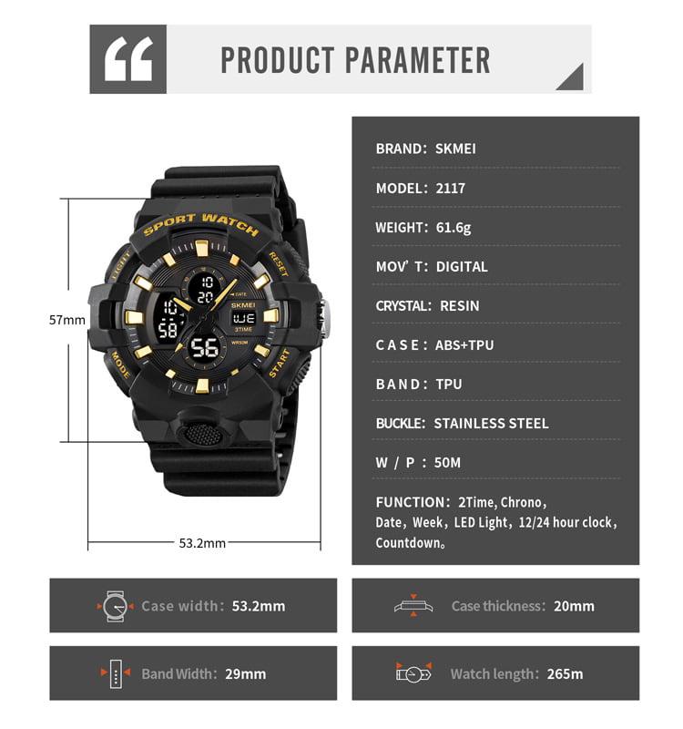 RELOJ SKMEI 2117 ANÁLOGO/DIGITAL