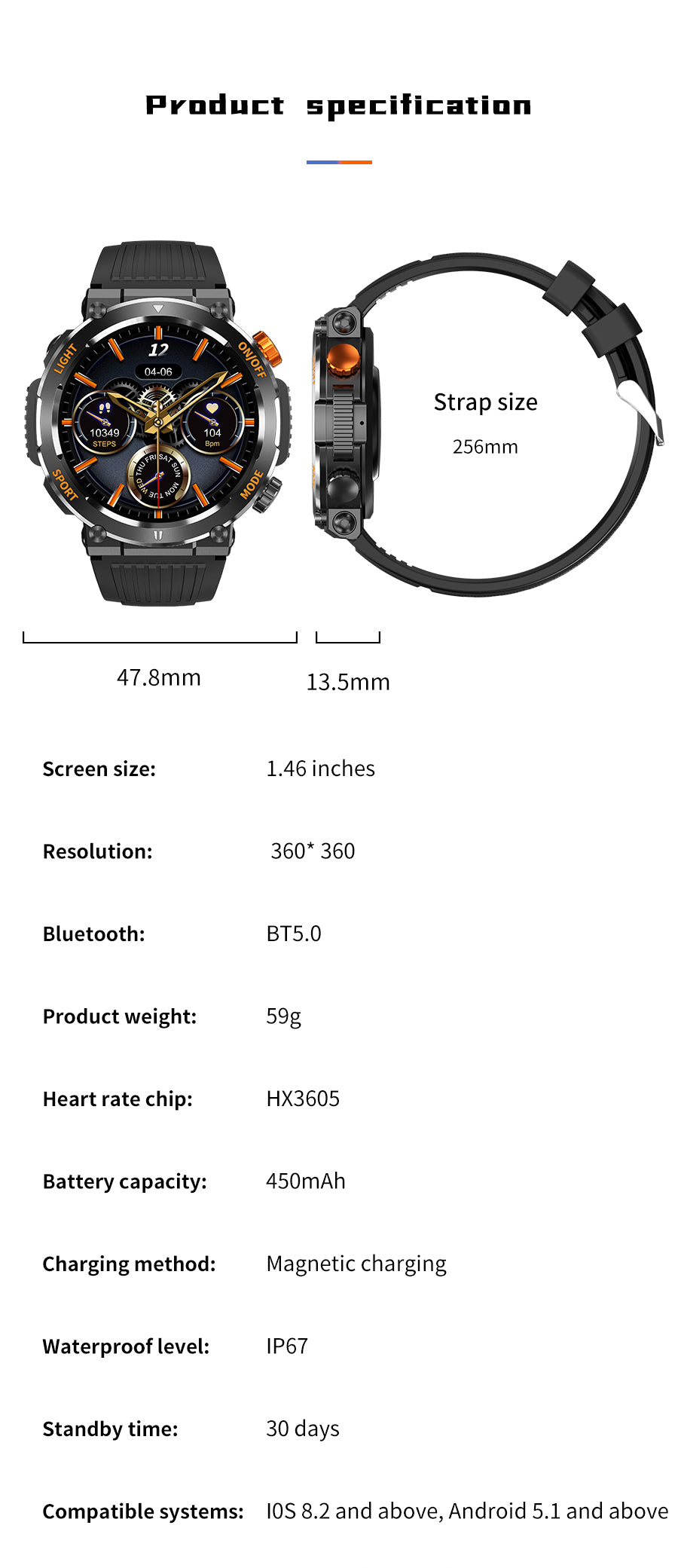 SMARTWATCH ALFA - HT17